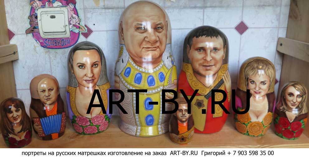 матрешки по фото цена изготовление в подарок руководителю предприятия города Киев