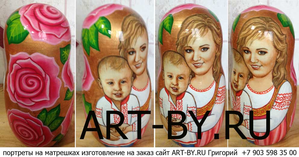 портреты на матрешках москва цена